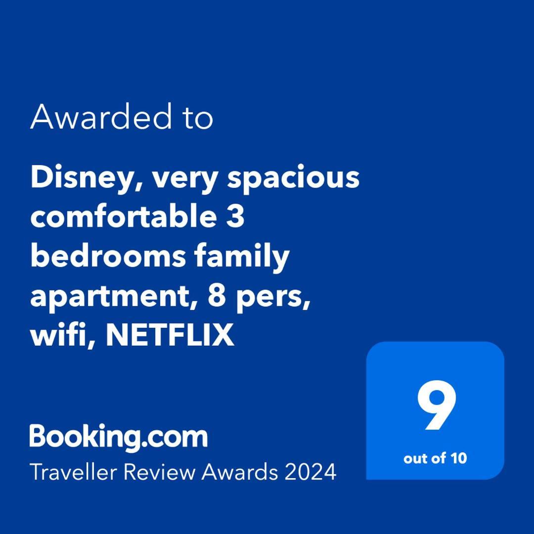 Disney, Very Spacious Comfortable 3 Bedrooms Family Apartment, 8 Pers, Wifi, Netflix Шеси Екстериор снимка